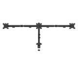 Neomounts Nero Triple Flat Screen Desk Mount (phone holder+Quick-fix clamp/grommet)