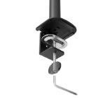 Neomounts Nero Triple Flat Screen Desk Mount (phone holder+Quick-fix clamp/grommet)
