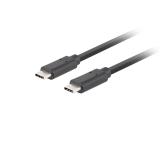 Lanberg USB-C M/M 3.1 gen 2 cable 0.5m 10GB/s pd100w black