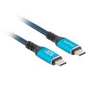 Lanberg USB-C M/M 4.0 cable 2m 240w 8k 60hz black-blue
