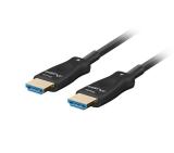 Lanberg HDMI M/M v2.1 cable 40m optical black aoc