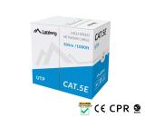 Lanberg LAN cable CAT.5e utp 305m solid cu grey cpr + fluke passed