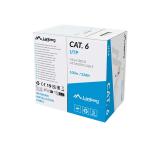 Lanberg LAN cable CAT.6 utp 100m solid cu grey cpr + fluke passed
