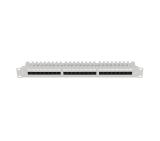Lanberg patch panel 24 port 1U 19" CAT.6 utp with cable organizer grey