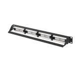 Lanberg patch panel 24 port 1U 19" CAT.6a utp black