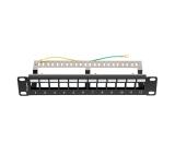Lanberg patch panel blank 12 port 1U 10" ftp for keystone modules black v2