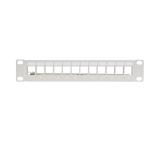 Lanberg patch panel blank 12 port 1U 10" ftp for keystone modules grey v2