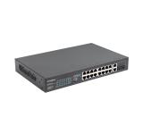 Lanberg switch 16x 100mb poe+/2x 1GB/1x sfp rack 19" unmanaged gigabit ethernet 250w