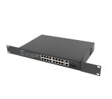 Lanberg switch 16x 100mb poe+/2x 1GB/1x sfp rack 19" unmanaged gigabit ethernet 250w