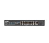 Lanberg switch 16x 100mb poe+/2x 1GB/1x sfp rack 19" unmanaged gigabit ethernet 250w