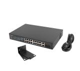 Lanberg switch 16x 100mb poe+/2x 1GB/1x sfp unmanaged rack 10" & 19" gigabit ethernet 150w