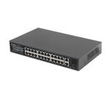 Lanberg switch 24x 100mb poe+/2x combo rack 19" gigabit ethernet 360w v2