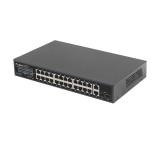 Lanberg switch 24x 1GB poe+/2x GB 2x sfp rack 19" gigabit ethernet 250w
