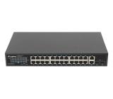 Lanberg switch 24x 1GB poe+/2x GB 2x sfp rack 19" gigabit ethernet 360w
