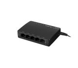Lanberg switch dsp3-1005-60w 5x 1GB poe+ (4 port poe 30w/port max 60w) unmanaged desktop