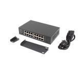 Lanberg switch rsge-16 16x 1GB gigabit ethernet unmanaged rack 10"/19"