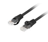 Lanberg patchcord CAT.6 utp lszh cu 0.25m black fluke passed