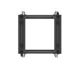 Lanberg open rack 19" 15U 600x600-1100 adjustable black