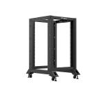 Lanberg open rack 19" 18U 600x800 black