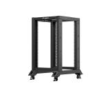 Lanberg open rack 19" 18U 600x800 black