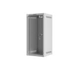 Lanberg rack cabinet 10" wall-mount 12U/280x310 for self-assembly with glass door grey (flat pack)