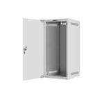 Lanberg rack cabinet 10" wall-mount 12U/280x310 for self-assembly with glass door grey (flat pack)