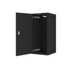 Lanberg rack cabinet 10" wall-mount 12U/280x310 for self-assembly with metal door black (flat pack)
