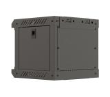 Lanberg rack cabinet 10" wall-mount 4U/300x300 (flat pack) with glass door black