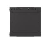 Lanberg rack cabinet 10" wall-mount 4U/300x300 (flat pack) with glass door black