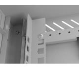 Lanberg rack cabinet 10" wall-mount 4U/300x300 (flat pack) with glass door grey
