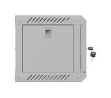 Lanberg rack cabinet 10" wall-mount 4U/300x300 (flat pack) with glass door grey