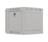 Lanberg rack cabinet 10" wall-mount 4U/300x300 (flat pack) with glass door grey