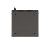 Lanberg rack cabinet 10" wall-mount 6U/300x300 (flat pack) with glass door black