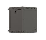 Lanberg rack cabinet 10" wall-mount 6U/300x300 (flat pack) with glass door black