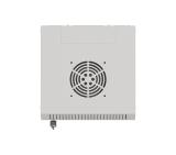 Lanberg rack cabinet 10" wall-mount 6U/300x300 (flat pack) with glass door grey