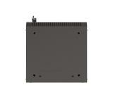 Lanberg rack cabinet 10" wall-mount 9U/300x300 (flat pack) with glass door black