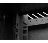 Lanberg rack cabinet 10" wall-mount 9U/300x300 (flat pack) with glass door black