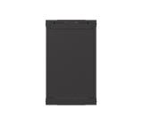 Lanberg rack cabinet 10" wall-mount 9U/300x300 (flat pack) with glass door black
