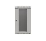 Lanberg rack cabinet 10" wall-mount 9U/300x300 (flat pack) with glass door grey