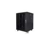 Lanberg rack cabinet 19" free-standing 15U/600x600 (flat pack) black