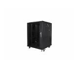 Lanberg rack cabinet 19" free-standing 15U/600x600 (flat pack) black