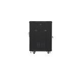 Lanberg rack cabinet 19" free-standing 15U/600x600 (flat pack) black