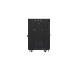 Lanberg rack cabinet 19" free-standing 15U/600x600 (flat pack) with glass door lcd black v2