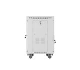 Lanberg rack cabinet 19" free-standing 15U/600x600 (flat pack) with glass door lcd grey v2