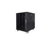 Lanberg rack cabinet 19" free-standing 15U/600x800 (flat pack) black