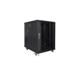 Lanberg rack cabinet 19" free-standing 15U/600x800 (flat pack) black