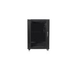 Lanberg rack cabinet 19" free-standing 15U/600x800 (flat pack) black