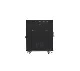 Lanberg rack cabinet 19" free-standing 15U/600x800 (flat pack) with glass door lcd black v2