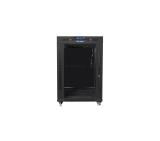 Lanberg rack cabinet 19" free-standing 15U/600x800 (flat pack) with glass door lcd black v2