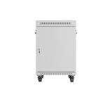 Lanberg rack cabinet 19" free-standing 15U/600x800 (flat pack) with glass door lcd grey v2